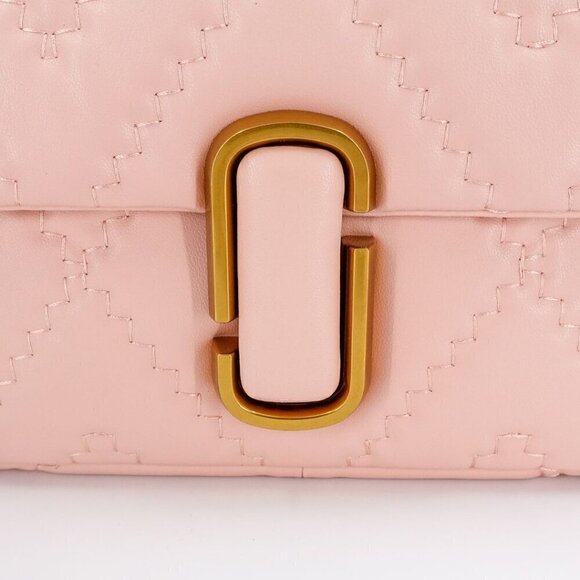 Marc Jacobs J Marc Quilted Leather Shoulder Bag Pink - Picture 8 of 12